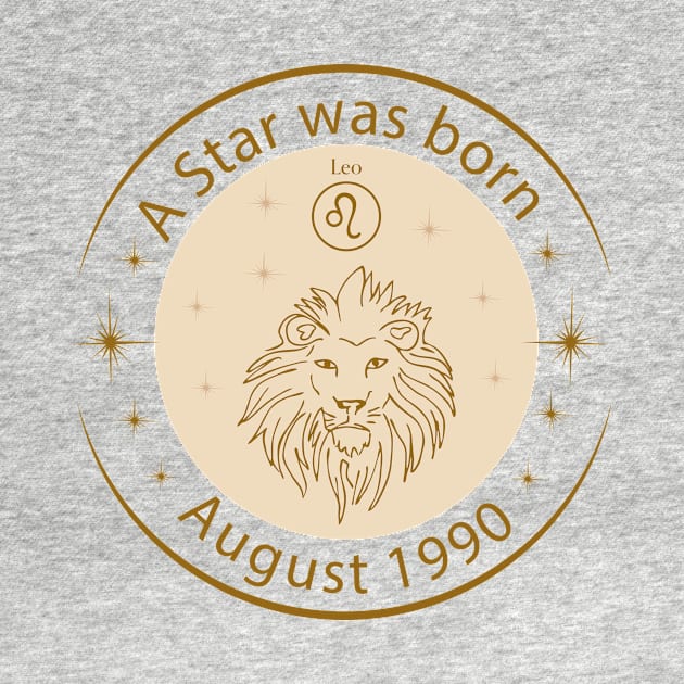 Birthday T-Shirt - Zodiac Leo by Lemonflowerlove